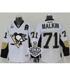 Penguins #71 Evgeni Malkin White 2017 Stanley Cup Final Patch Stitched NHL Jersey Penguins #71 Evgeni Malkin White 2017 Stanley Cup Final Patch Stitched NHL Jersey