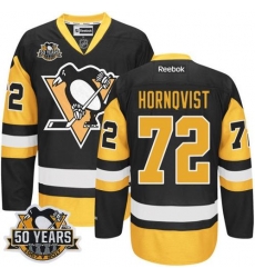 Penguins #72 Patric Hornqvist Black Alternate 50th Anniversary Stitched NHL Jersey Penguins #72 Patric Hornqvist Black Alternate 50th Anniversary Stitched NHL Jersey