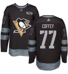 Penguins #77 Paul Coffey Black 1917 2017 100th Anniversary Stitched NHL Jersey Penguins #77 Paul Coffey Black 1917 2017 100th Anniversary Stitched NHL Jersey