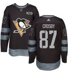 Penguins #87 Sidney Crosby Black 1917 2017 100th Anniversary Stitched NHL Jersey Penguins #87 Sidney Crosby Black 1917 2017 100th Anniversary Stitched NHL Jersey