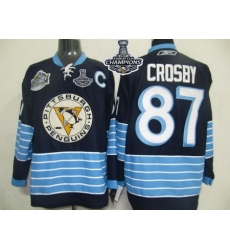 Penguins #87 Sidney Crosby Dark Blue 2011 Winter Classic Vintage 2017 Stanley Cup Finals Champions Stitched NHL Jersey Penguins #87 Sidney Crosby Dark Blue 2011 Winter Classic Vintage 2017 Stanley Cup Finals Champions Stitched NHL Jersey