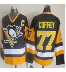 Pittsburgh Penguins #77 Paul Coffey Black CCM Throwback Stitched NHL Jersey Pittsburgh Penguins #77 Paul Coffey Black CCM Throwback Stitched NHL Jersey