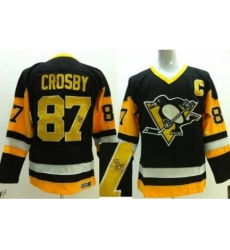 Pittsburgh Penguins 87 Sidney Crosby Black Yellow CCM Signed Jerseys Pittsburgh Penguins 87 Sidney Crosby Black Yellow CCM Signed Jerseys