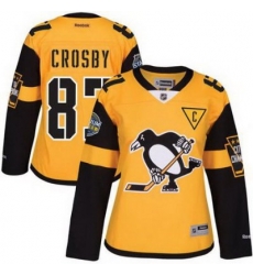 Penguins #87 Sidney Crosby Gold 2017 Stadium Series Womens Stitched NHL Jersey Penguins #87 Sidney Crosby Gold 2017 Stadium Series Womens Stitched NHL Jersey