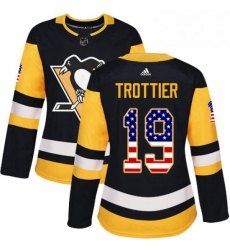 Womens Adidas Pittsburgh Penguins 19 Bryan Trottier Authentic Black USA Flag Fashion NHL Jersey Womens Adidas Pittsburgh Penguins 19 Bryan Trottier Authentic Black USA Flag Fashion NHL Jersey