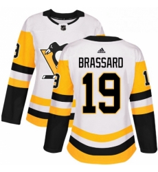 Womens Adidas Pittsburgh Penguins 19 Derick Brassard Authentic White Away NHL Jersey Womens Adidas Pittsburgh Penguins 19 Derick Brassard Authentic White Away NHL Jersey
