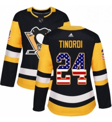 Womens Adidas Pittsburgh Penguins 24 Jarred Tinordi Authentic Black USA Flag Fashion NHL Jersey Womens Adidas Pittsburgh Penguins 24 Jarred Tinordi Authentic Black USA Flag Fashion NHL Jersey