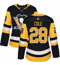 Womens Adidas Pittsburgh Penguins 28 Ian Cole Authentic Black Home NHL Jersey Womens Adidas Pittsburgh Penguins 28 Ian Cole Authentic Black Home NHL Jersey