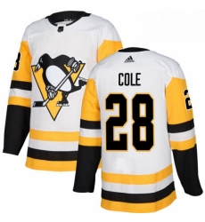 Womens Adidas Pittsburgh Penguins 28 Ian Cole Authentic White Away NHL Jersey Womens Adidas Pittsburgh Penguins 28 Ian Cole Authentic White Away NHL Jersey