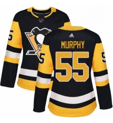 Womens Adidas Pittsburgh Penguins 55 Larry Murphy Authentic Black Home NHL Jersey Womens Adidas Pittsburgh Penguins 55 Larry Murphy Authentic Black Home NHL Jersey