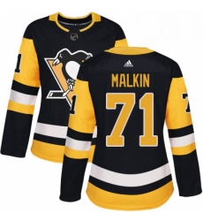 Womens Adidas Pittsburgh Penguins 71 Evgeni Malkin Authentic Black Home NHL Jersey Womens Adidas Pittsburgh Penguins 71 Evgeni Malkin Authentic Black Home NHL Jersey