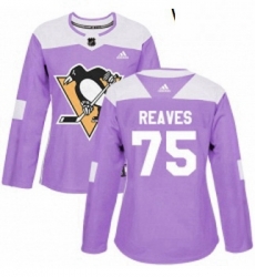 Womens Adidas Pittsburgh Penguins 75 Ryan Reaves Authentic Purple Fights Cancer Practice NHL Jersey Womens Adidas Pittsburgh Penguins 75 Ryan Reaves Authentic Purple Fights Cancer Practice NHL Jersey
