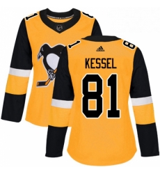 Womens Adidas Pittsburgh Penguins 81 Phil Kessel Authentic Gold Alternate NHL Jersey Womens Adidas Pittsburgh Penguins 81 Phil Kessel Authentic Gold Alternate NHL Jersey