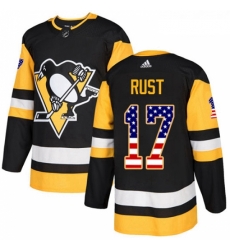 Youth Adidas Pittsburgh Penguins 17 Bryan Rust Authentic Black USA Flag Fashion NHL Jersey Youth Adidas Pittsburgh Penguins 17 Bryan Rust Authentic Black USA Flag Fashion NHL Jersey