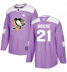 Youth Adidas Pittsburgh Penguins 21 Michel Briere Authentic Purple Fights Cancer Practice NHL Jersey Youth Adidas Pittsburgh Penguins 21 Michel Briere Authentic Purple Fights Cancer Practice NHL Jersey