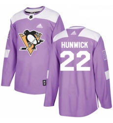 Youth Adidas Pittsburgh Penguins 22 Matt Hunwick Authentic Purple Fights Cancer Practice NHL Jersey Youth Adidas Pittsburgh Penguins 22 Matt Hunwick Authentic Purple Fights Cancer Practice NHL Jersey