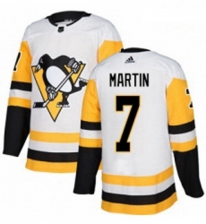 Youth Adidas Pittsburgh Penguins 7 Paul Martin Authentic White Away NHL Jersey Youth Adidas Pittsburgh Penguins 7 Paul Martin Authentic White Away NHL Jersey