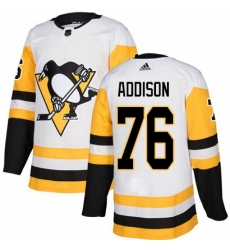Youth Adidas Pittsburgh Penguins 76 Calen Addison Authentic White Away NHL Jersey Youth Adidas Pittsburgh Penguins 76 Calen Addison Authentic White Away NHL Jersey