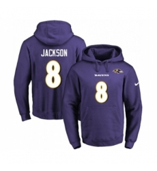 Football Mens Baltimore Ravens 8 Lamar Jackson Purple Name Number Pullover Hoodie Football Mens Baltimore Ravens 8 Lamar Jackson Purple Name Number Pullover Hoodie