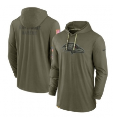 Men Baltimore Ravens 2022 Olive Salute To Service Tonal Pullover Hoodie Men Baltimore Ravens 2022 Olive Salute To Service Tonal Pullover Hoodie