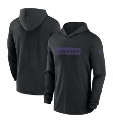 Men Baltimore Ravens Black Sideline Performance Hoodie Men Baltimore Ravens Black Sideline Performance Hoodie