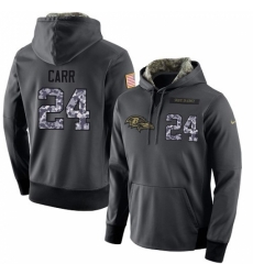 NFL Mens Nike Baltimore Ravens 24 Brandon Carr Stitched Black Anthracite Salute to Service Player Performance Hoodie NFL Mens Nike Baltimore Ravens 24 Brandon Carr Stitched Black Anthracite Salute to Service Player Performance Hoodie