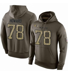 NFL Nike Baltimore Ravens 78 Austin Howard Green Salute To Service Mens Pullover Hoodie NFL Nike Baltimore Ravens 78 Austin Howard Green Salute To Service Mens Pullover Hoodie