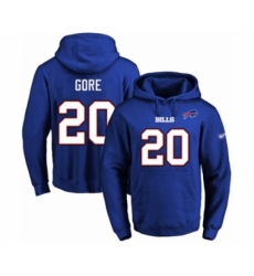Football Mens Buffalo Bills 20 Frank Gore Royal Blue Name Number Pullover Hoodie Football Mens Buffalo Bills 20 Frank Gore Royal Blue Name Number Pullover Hoodie