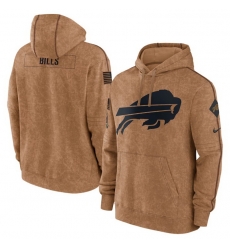 Men Buffalo Bills 2023 Brown Salute To Service Pullover Hoodie Men Buffalo Bills 2023 Brown Salute To Service Pullover Hoodie