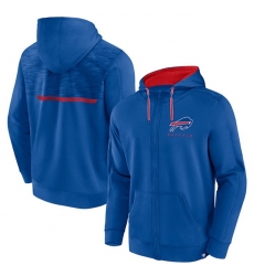 Men Buffalo Bills Blue Defender Evo Full Zip Hoodie Men Buffalo Bills Blue Defender Evo Full Zip Hoodie