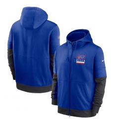 Men Buffalo Bills New 2020 Nike Royal Gray Fan Gear Mascot Performance Full Zip Hoodie Men Buffalo Bills New 2020 Nike Royal Gray Fan Gear Mascot Performance Full Zip Hoodie