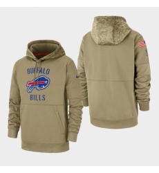 Mens Buffalo Bills Tan 2019 Salute to Service Sideline Therma Pullover Hoodie Mens Buffalo Bills Tan 2019 Salute to Service Sideline Therma Pullover Hoodie