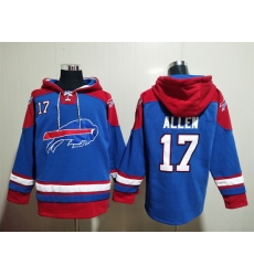 NFL Men Buffalo Bills 17 Josh Allen Stitched Hoodie NFL Men Buffalo Bills 17 Josh Allen Stitched Hoodie