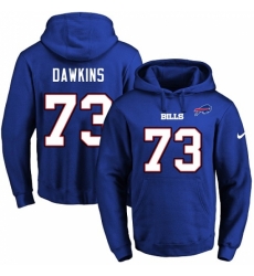 NFL Mens Nike Buffalo Bills 73 Dion Dawkins Royal Blue Name Number Pullover Hoodie NFL Mens Nike Buffalo Bills 73 Dion Dawkins Royal Blue Name Number Pullover Hoodie