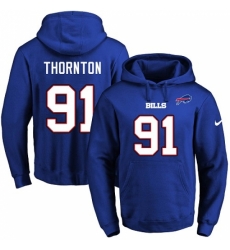 NFL Mens Nike Buffalo Bills 91 Cedric Thornton Royal Blue Name Number Pullover Hoodie NFL Mens Nike Buffalo Bills 91 Cedric Thornton Royal Blue Name Number Pullover Hoodie