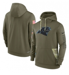 Men Carolina Panthers 2022 Olive Salute To Service Therma Performance Pullover Hoodie Men Carolina Panthers 2022 Olive Salute To Service Therma Performance Pullover Hoodie