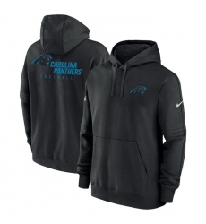 Men Carolina Panthers Black Sideline Club Fleece Pullover Hoodie Men Carolina Panthers Black Sideline Club Fleece Pullover Hoodie