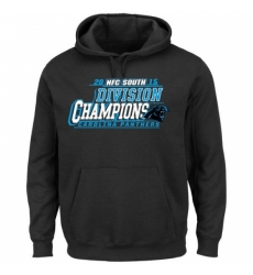 NFL Mens Carolina Panthers Majestic Black 2015 NFC South Division Champions Pullover Hoodie NFL Mens Carolina Panthers Majestic Black 2015 NFC South Division Champions Pullover Hoodie
