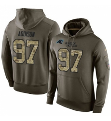 NFL Nike Carolina Panthers 97 Mario Addison Green Salute To Service Mens Pullover Hoodie NFL Nike Carolina Panthers 97 Mario Addison Green Salute To Service Mens Pullover Hoodie