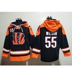 NFL Men Cincinnati Bengals 55 Logan Wilson Stitched Hoodie NFL Men Cincinnati Bengals 55 Logan Wilson Stitched Hoodie