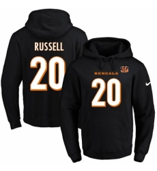 NFL Mens Nike Cincinnati Bengals 20 KeiVarae Russell Black Name Number Pullover Hoodie NFL Mens Nike Cincinnati Bengals 20 KeiVarae Russell Black Name Number Pullover Hoodie