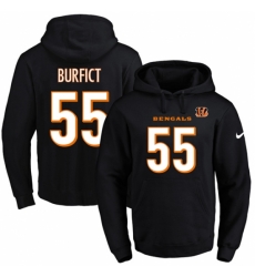 NFL Mens Nike Cincinnati Bengals 55 Vontaze Burfict Black Name Number Pullover Hoodie NFL Mens Nike Cincinnati Bengals 55 Vontaze Burfict Black Name Number Pullover Hoodie