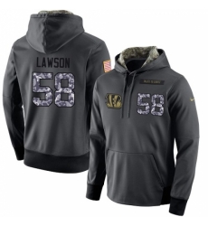 NFL Mens Nike Cincinnati Bengals 58 Carl Lawson Stitched Black Anthracite Salute to Service Player Performance Hoodie NFL Mens Nike Cincinnati Bengals 58 Carl Lawson Stitched Black Anthracite Salute to Service Player Performance Hoodie