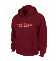 NFL Mens Nike Cincinnati Bengals Font Pullover Hoodie Red NFL Mens Nike Cincinnati Bengals Font Pullover Hoodie Red