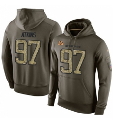 NFL Nike Cincinnati Bengals 97 Geno Atkins Green Salute To Service Mens Pullover Hoodie NFL Nike Cincinnati Bengals 97 Geno Atkins Green Salute To Service Mens Pullover Hoodie