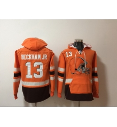 Men Nike Cleveland Browns Odell Beckham Jr 13 NFL Winter Thick Hoodie Men Nike Cleveland Browns Odell Beckham Jr 13 NFL Winter Thick Hoodie