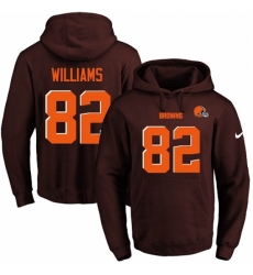 NFL Mens Nike Cleveland Browns 82 Kasen Williams Brown Name Number Pullover Hoodie NFL Mens Nike Cleveland Browns 82 Kasen Williams Brown Name Number Pullover Hoodie