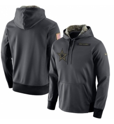 NFL Mens Dallas Cowboys Nike Anthracite Salute to Service Player Performance Hoodie NFL Mens Dallas Cowboys Nike Anthracite Salute to Service Player Performance Hoodie
