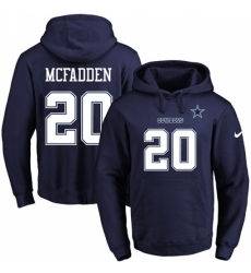 NFL Mens Nike Dallas Cowboys 20 Darren McFadden Navy Blue Name Number Pullover Hoodie NFL Mens Nike Dallas Cowboys 20 Darren McFadden Navy Blue Name Number Pullover Hoodie