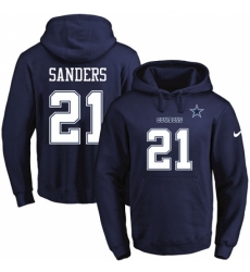 NFL Mens Nike Dallas Cowboys 21 Deion Sanders Navy Blue Name Number Pullover Hoodie NFL Mens Nike Dallas Cowboys 21 Deion Sanders Navy Blue Name Number Pullover Hoodie